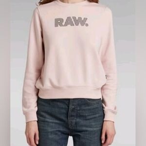 G-Star RAW NWT Women’s Pink Premium Core Sweatshirt Size Medium NWT